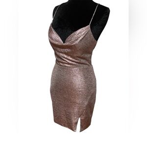 Lucci Lu Metallic Mini Style #4142 in Rose Gold Size 10